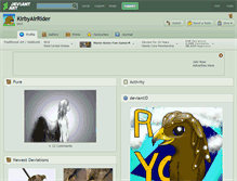 Tablet Screenshot of kirbyairrider.deviantart.com