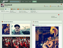 Tablet Screenshot of brunette28.deviantart.com