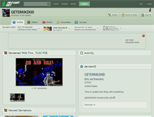 Tablet Screenshot of geterkikzkid.deviantart.com