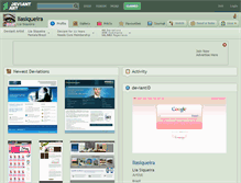 Tablet Screenshot of liasiqueira.deviantart.com