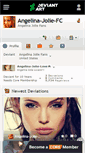 Mobile Screenshot of angelina-jolie-fc.deviantart.com