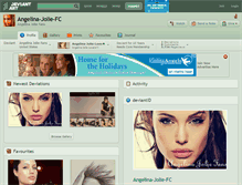 Tablet Screenshot of angelina-jolie-fc.deviantart.com