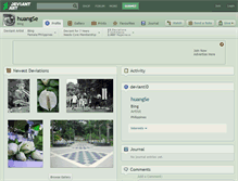 Tablet Screenshot of huangse.deviantart.com