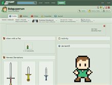 Tablet Screenshot of bobguyperson.deviantart.com