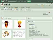 Tablet Screenshot of lovagirl132.deviantart.com