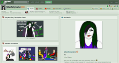 Desktop Screenshot of jokerismyname.deviantart.com