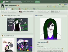 Tablet Screenshot of jokerismyname.deviantart.com