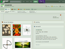 Tablet Screenshot of mindartist.deviantart.com