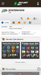 Mobile Screenshot of precisionone.deviantart.com