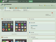 Tablet Screenshot of precisionone.deviantart.com