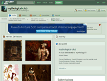 Tablet Screenshot of mythological-club.deviantart.com