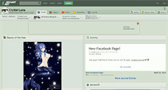Desktop Screenshot of crystal-luna.deviantart.com