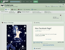 Tablet Screenshot of crystal-luna.deviantart.com