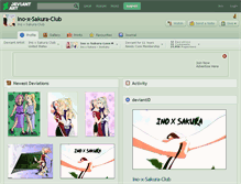 Tablet Screenshot of ino-x-sakura-club.deviantart.com