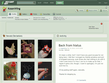 Tablet Screenshot of kosenwing.deviantart.com