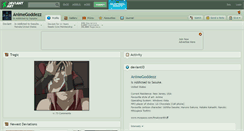 Desktop Screenshot of animegoddezz.deviantart.com