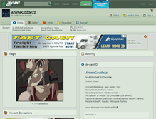 Tablet Screenshot of animegoddezz.deviantart.com