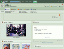 Tablet Screenshot of boldfont.deviantart.com