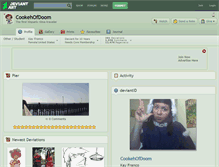 Tablet Screenshot of cookehofdoom.deviantart.com