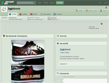 Tablet Screenshot of jiggleboots.deviantart.com