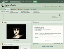 Tablet Screenshot of fracturedreality.deviantart.com