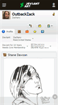 Mobile Screenshot of outbackzack.deviantart.com