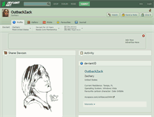 Tablet Screenshot of outbackzack.deviantart.com