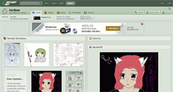 Desktop Screenshot of korbear.deviantart.com