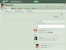 Tablet Screenshot of dnajunction.deviantart.com