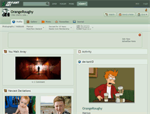 Tablet Screenshot of orangeroughy.deviantart.com