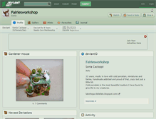 Tablet Screenshot of fairiesworkshop.deviantart.com