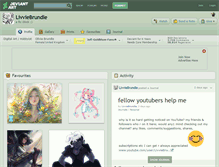 Tablet Screenshot of livviebrundle.deviantart.com