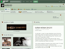 Tablet Screenshot of candyworx.deviantart.com
