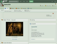 Tablet Screenshot of dante2050.deviantart.com