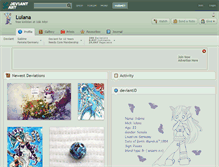 Tablet Screenshot of lulana.deviantart.com