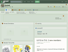 Tablet Screenshot of joumai.deviantart.com