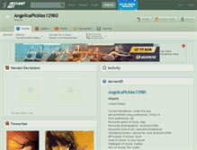 Tablet Screenshot of angelicapickles12980.deviantart.com