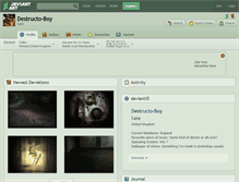 Tablet Screenshot of destructo-boy.deviantart.com