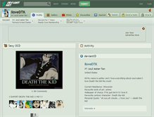 Tablet Screenshot of ilovedtk.deviantart.com