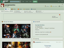 Tablet Screenshot of kyonjptolentino.deviantart.com