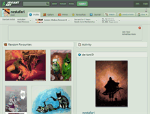 Tablet Screenshot of nestafari.deviantart.com