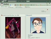 Tablet Screenshot of bluebead.deviantart.com