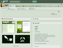 Tablet Screenshot of caged.deviantart.com