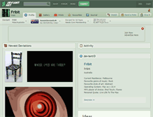 Tablet Screenshot of fribit.deviantart.com