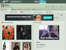 Tablet Screenshot of ahnna.deviantart.com