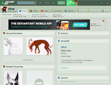Tablet Screenshot of alivar.deviantart.com