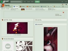 Tablet Screenshot of dawkz.deviantart.com