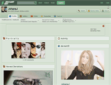 Tablet Screenshot of johanaj.deviantart.com
