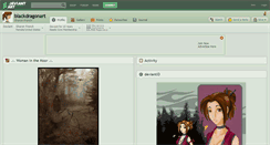 Desktop Screenshot of blackdragonart.deviantart.com
