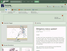 Tablet Screenshot of fouryong.deviantart.com